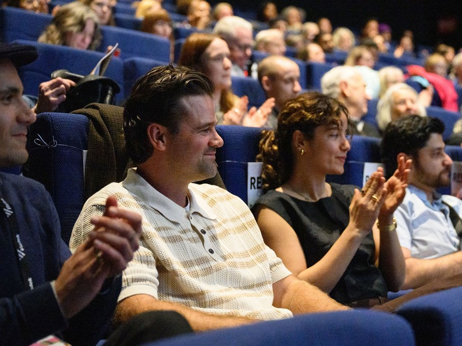 Mack in the audience at a Hot Docs 2026 screening